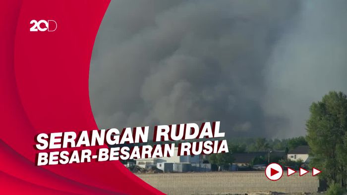 Kepulan Asap Tebal di Kota Kiev, Rusia Kembali Gempur Ibu Kota Ukraina
