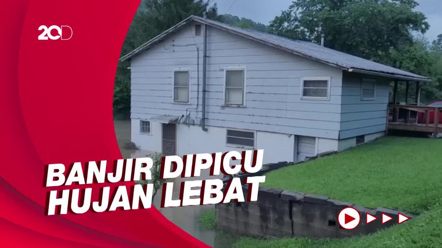 Rumah-rumah di Virginia Barat Terendam Banjir