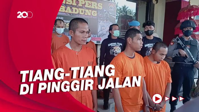 Menyamar Jadi Kuli Proyek, 4 Pria di Bali Curi Tiang Internet