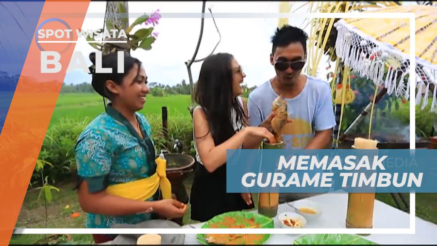 Memasak Menu Unik Gurame Timbun, Bali