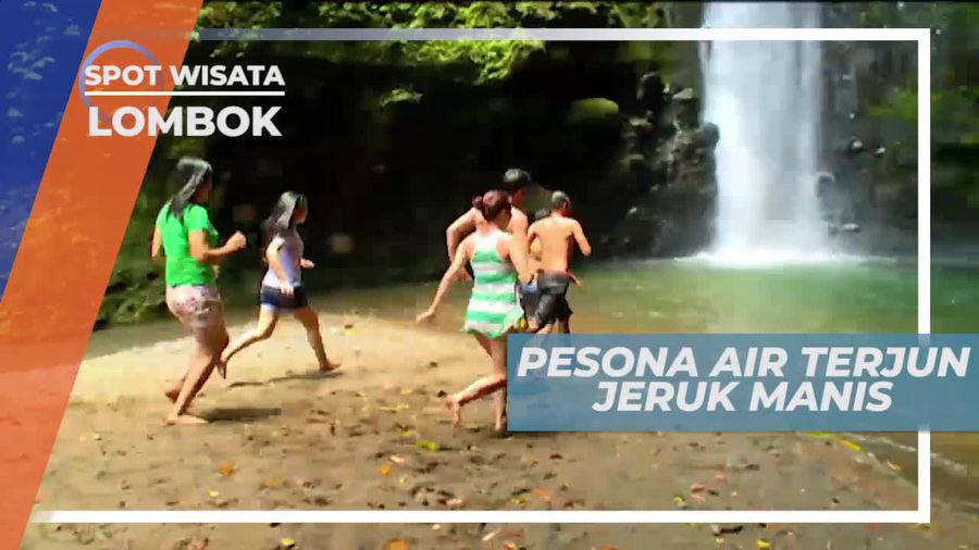 Panorama Keindahan Air Terjun Jeruk Manis Lombok