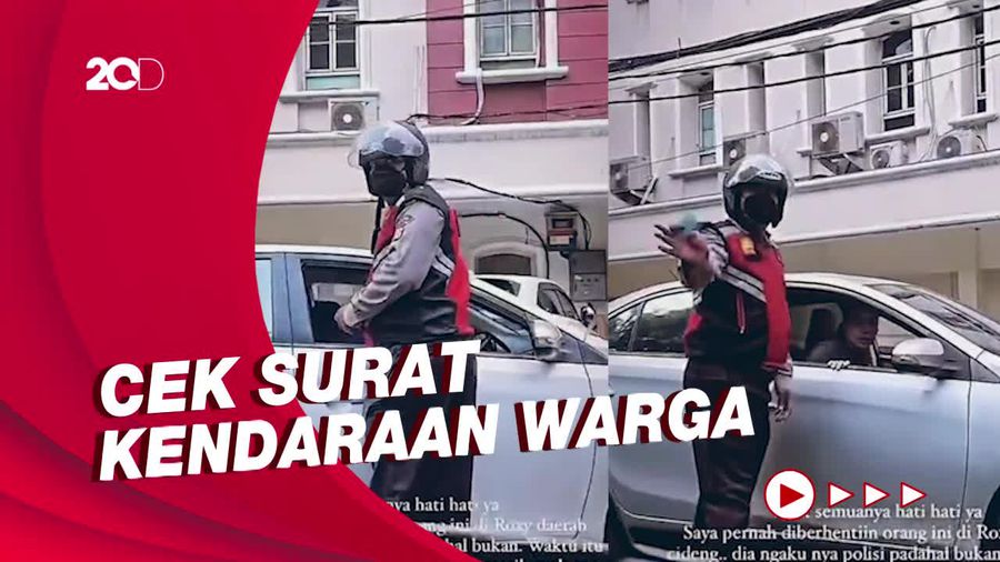 Video Viral Pria Dinarasikan Polisi Gadungan di Jakpus