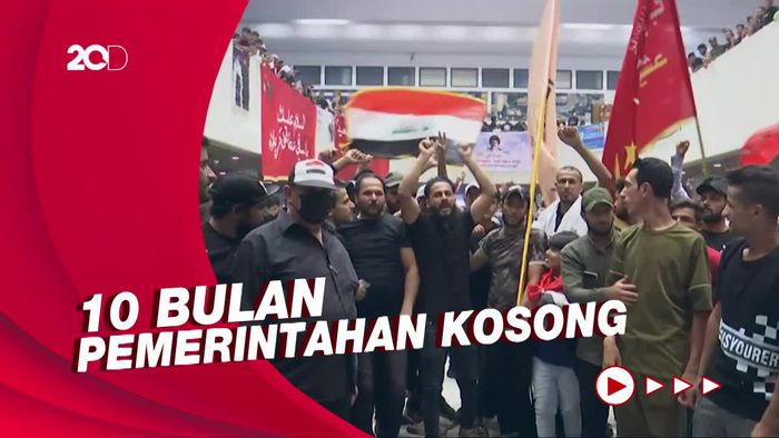 Krisis Politik, Ratusan Pengikut Ulama Duduki Gedung Parlemen di Irak