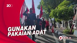 Arak-arakan Budaya PDIP Daftar Peserta Pemilu 2024 