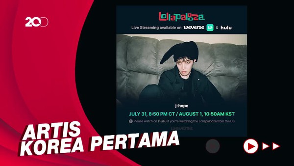J-Hope BTS Cetak Sejarah di Lollapalooza 2022