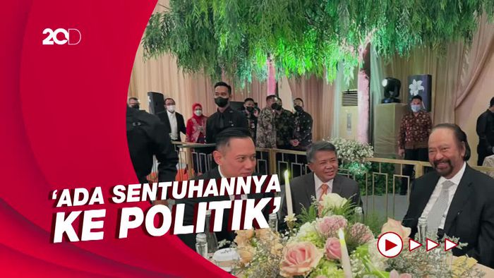 Bocoran AHY Soal Obrolan dengan Paloh-Sohibul Iman di Resepsi Putri Anies