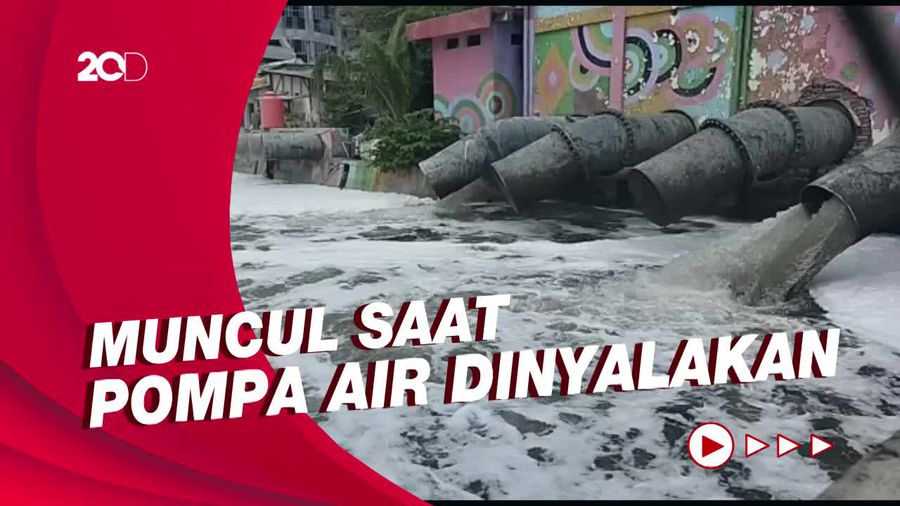 Busa Setinggi 2 Meter Muncul di Sungai Mulyorejo, Ini Penyebabnya