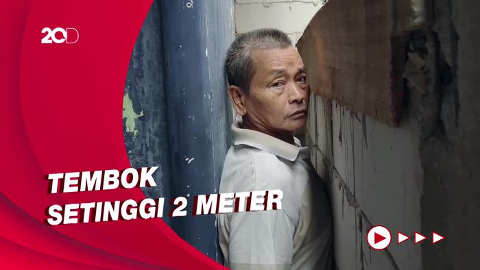 Penampakan Akses Jalan Rumah Warga di Pulogadung Ditembok Tetangganya