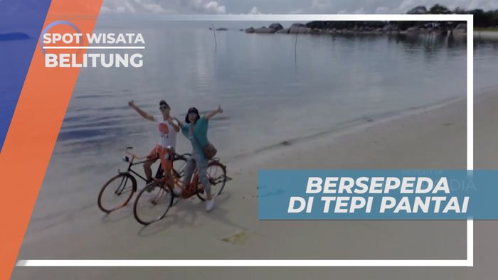 Menikmati Pagi Dengan Bersepeda di Tepi Pantai yang Cantik, Belitung
