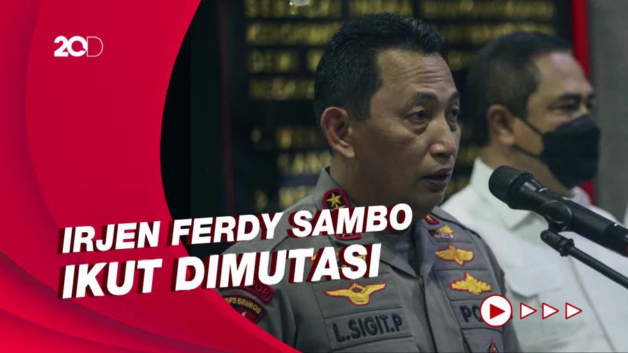 Sederet Nama-nama yang Dimutasi Kapolri Buntut Kasus Brigadir J