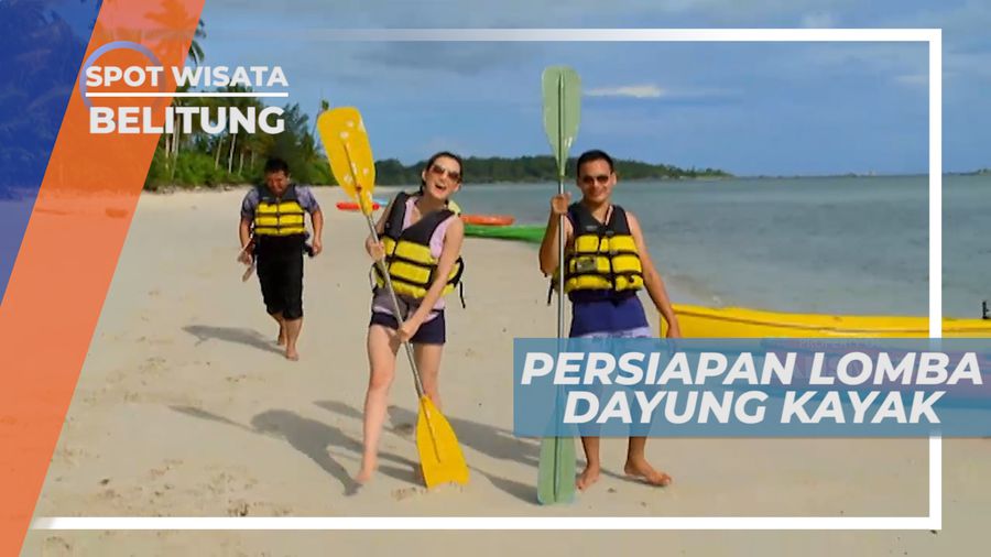 Seru-seruan Habiskan Waktu Bermain kayak di Pantai, Belitung