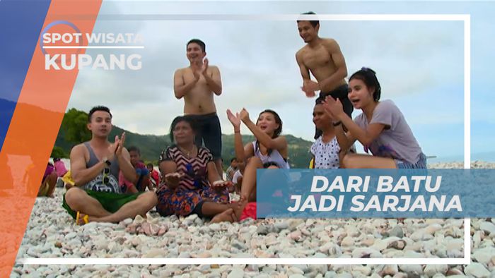 Pantai Kolbano, Dari Batu Halus Tepi Pantai Bisa Sekolah Hingga Sarjana, Kupang