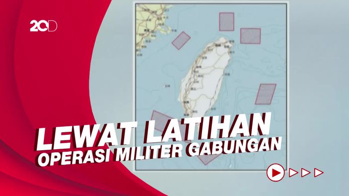 5 Matra Angkatan Perang China Kepung Taiwan di 6 Penjuru