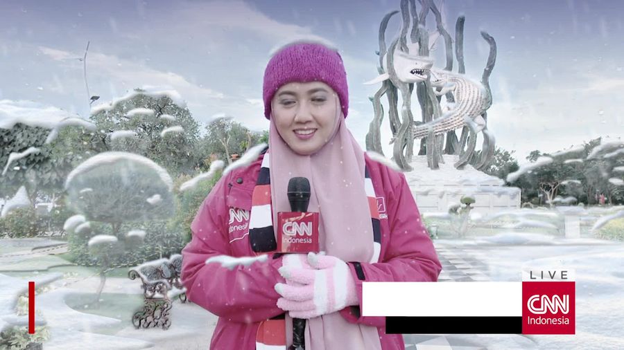 Trans Snow World Surabaya Dibuka Hari Ini, Siap-siap Hujan Salju!