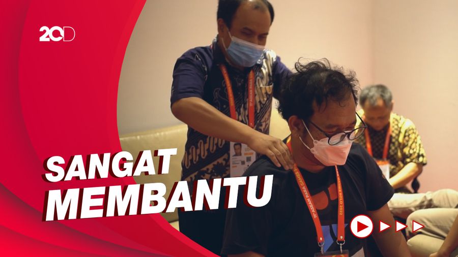 Ada Layanan Pijat Gratis Bagi Pewarta Asean Para Games Solo