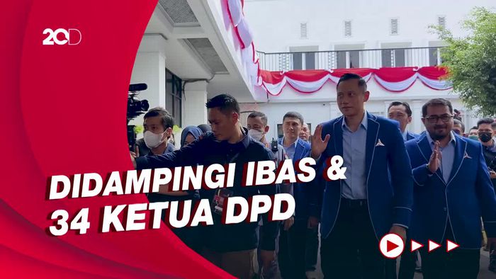 AHY Pimpin Demokrat Daftar Peserta Pemilu 2024 ke KPU