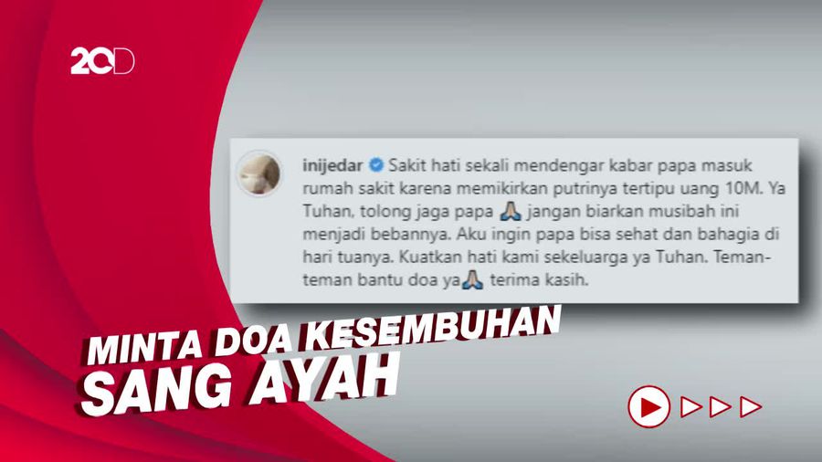 Ayahnya Jatuh Sakit, Jessica Iskandar: Kuatkan Hati Kami Sekeluarga