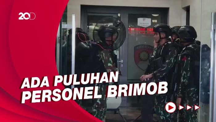Terjawab Alasan Brimob Berseragam Loreng Datangi Bareskrim Polri