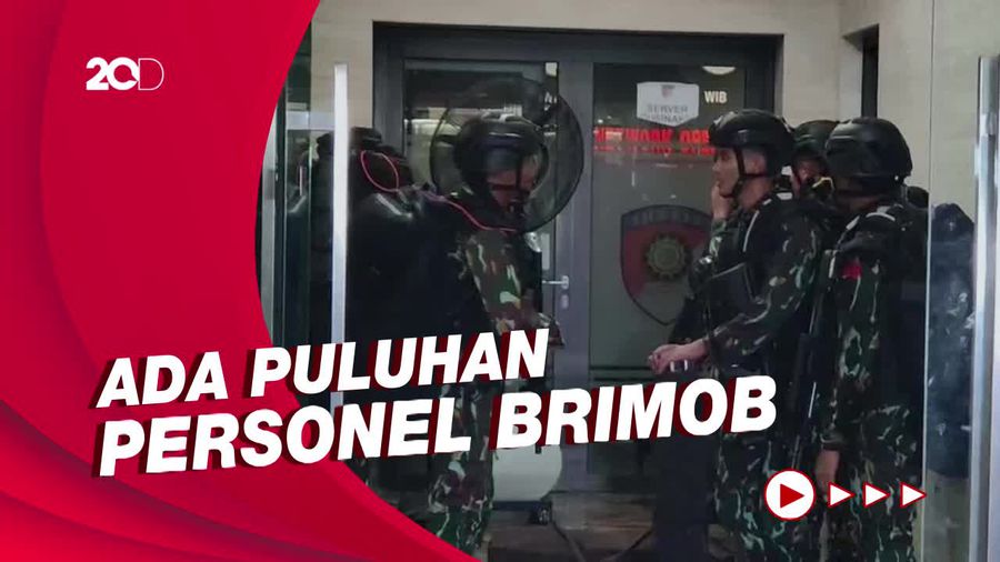 Terjawab Alasan Brimob Berseragam Loreng Datangi Bareskrim Polri