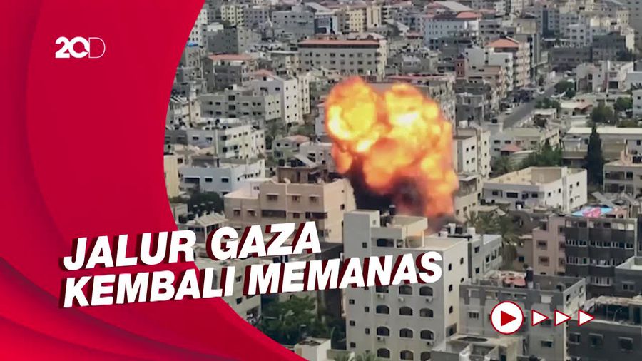 Detik-detik Roket Israel Hantam Gaza, 24 Warga Palestina Tewas