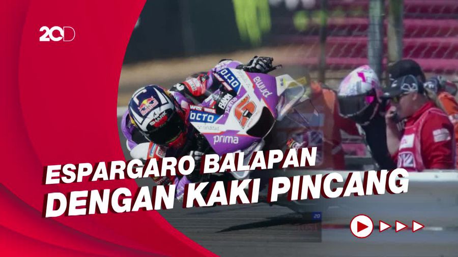 Zarco Pole di MotoGP Inggris, Espargaro Terpental Sampai Pincang