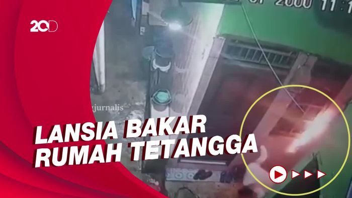 Detik-detik Lansia Bakar Rumah Tetangga di Penjaringan Jakut