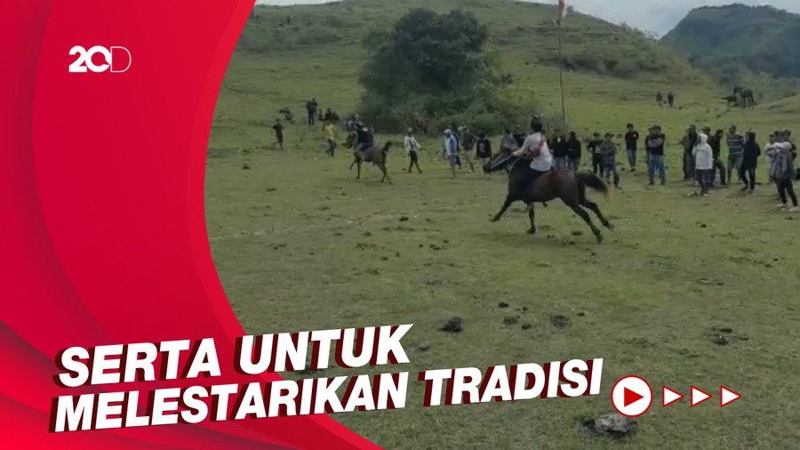 Warga Sidrap Gelar Pacuan Kuda untuk Sambut HUT RI Ke-77