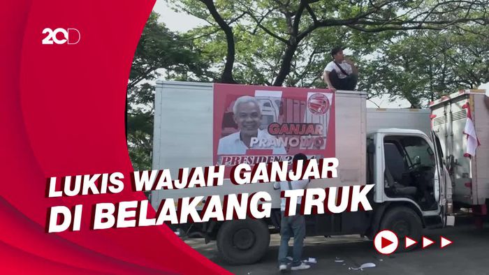 Ratusan Sopir Truk di Jakarta Dukung Ganjar Nyapres