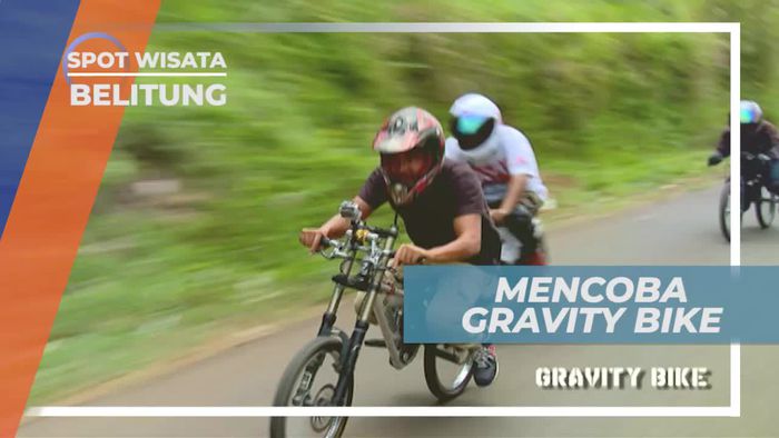 Gravity Bike, Olahraga Menantang Meluncur dari Ketinggian, Belitung