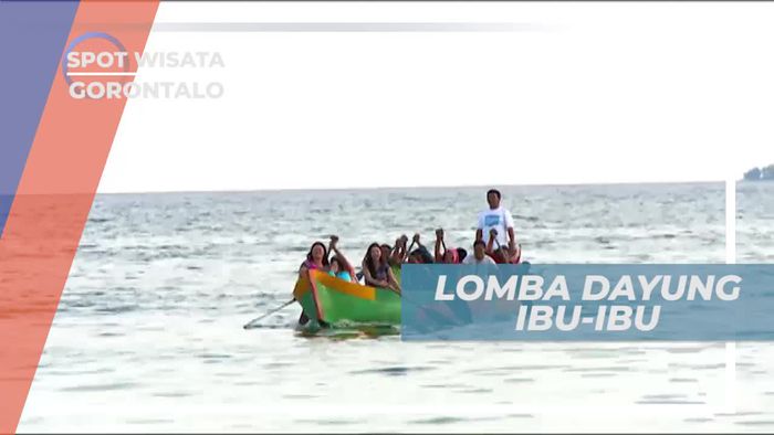 Adu Cepat Lomba Dayung di Gorontalo