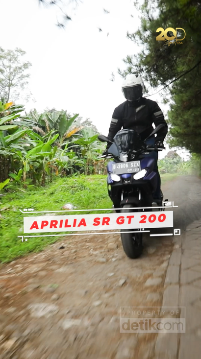 Ototes Skutik Aprilia Asal Italia SR GT 200