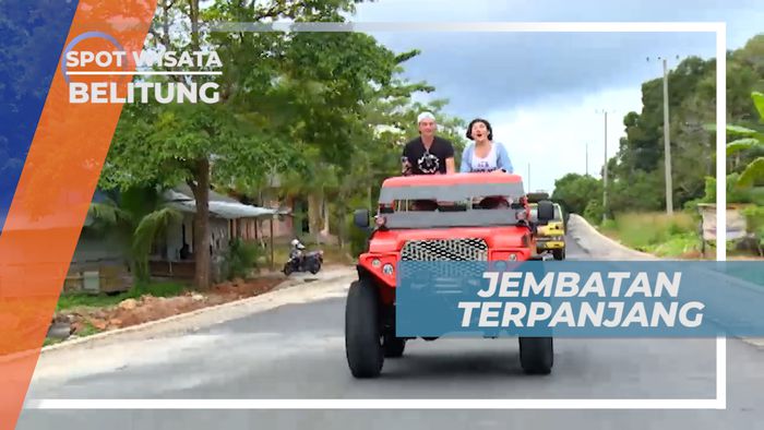 Jembatan Pilang, Melitasi Jembatan Terpanjang di Belitung