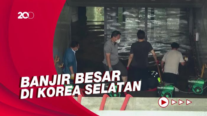 Kereta Bawah Tanah di Korea Selatan Terendam Air