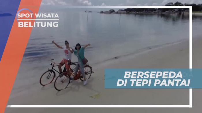 Bersepeda Santai di Tepi Pantai dengan Panorama Menakjubkan, Belitung