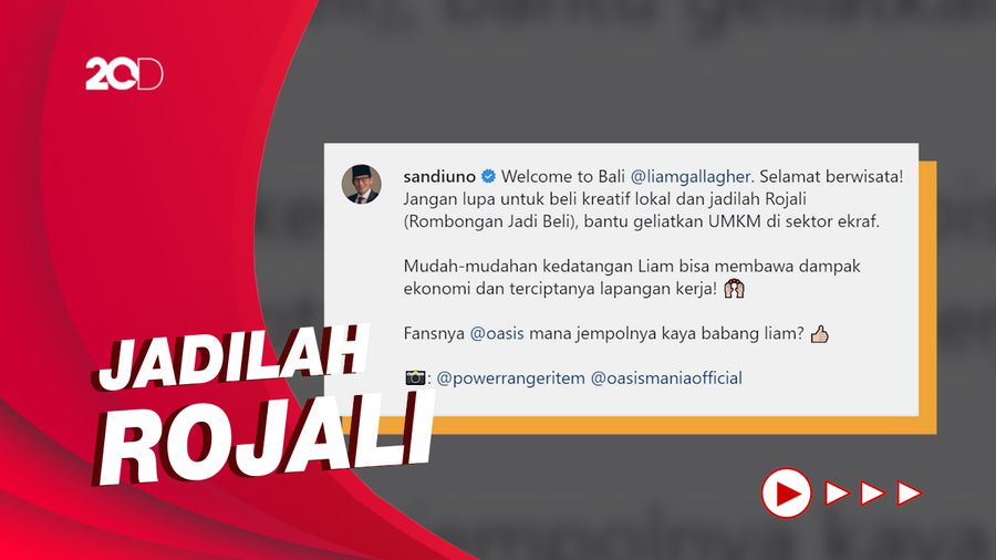 Sandiaga Uno Komentari Foto Liam Gallagher dan Fans di Bali