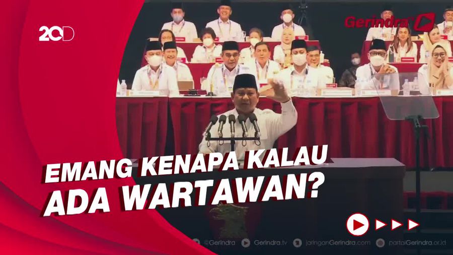 Momen Prabowo Diingatkan Ada Wartawan: Tenang Aja, Kita Friend