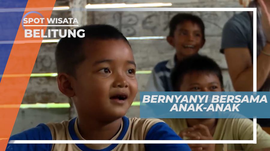 Berinteraksi dengan Anak-anak Laskar Pelangi, Belitung