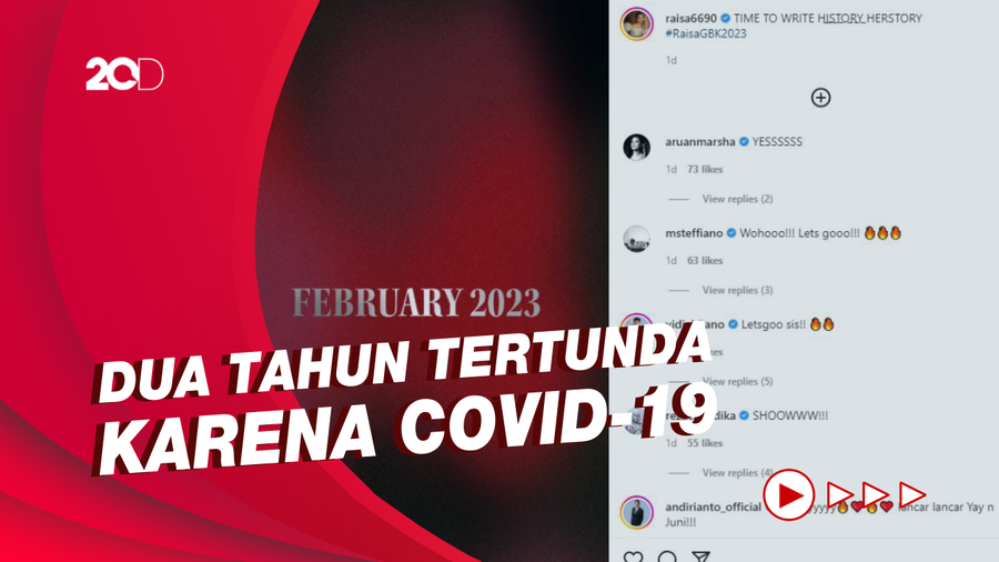 Konser Raisa di GBK Bakal Digelar 23 Februari 2023