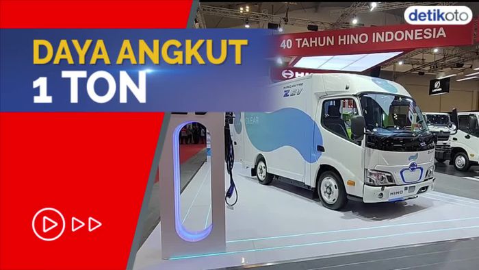 Penampakan Truk Listrik Hino, Charge Sejam Mampu Jalan 100 Km