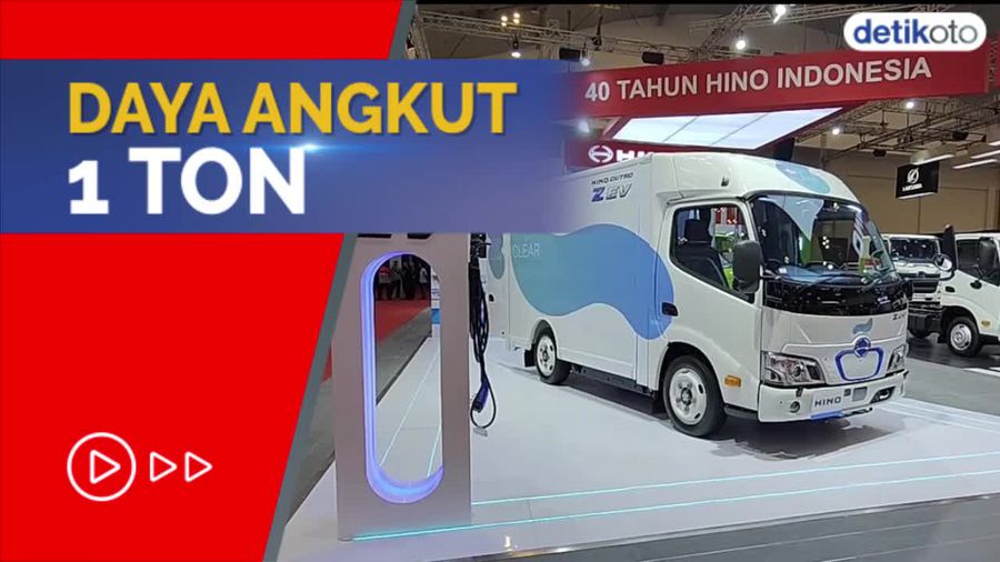 Penampakan Truk Listrik Hino, Charge Sejam Mampu Jalan 100 Km
