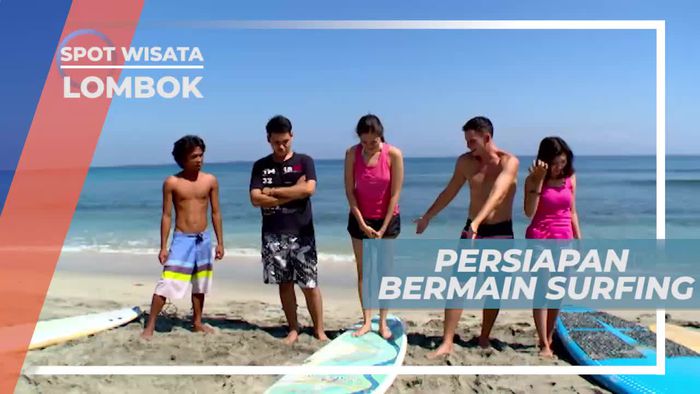 Surfing Menaklukkan Ombak Pantai Senggigi Lombok Nusa Tenggara Barat