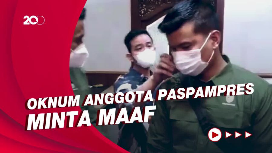 Momen Gibran Copot Paksa Masker Paspampres yang Pukul Sopir Truk