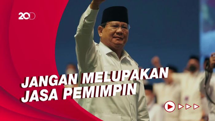 Prabowo Tak Lupa Menyanjung Jokowi di Rapimnas Gerindra