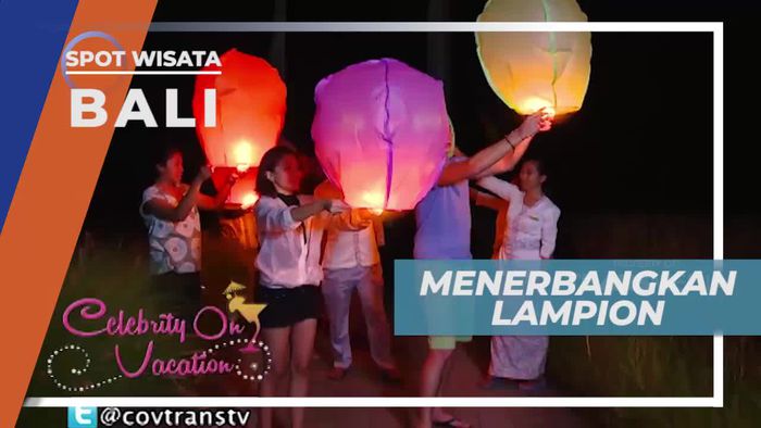 Kerlap-kerlip Cantik Lampion Menghiasi Langit Ubud, Bali
