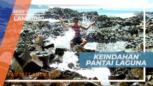Gugusan Karang Terjal Pantai Laguna, Lampung
