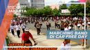 Melihat Aksi Marching Band di Kawasan Car Free Day Jakarta