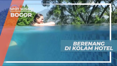 Berenang di Kolam Penginapan Bogor Jawa Barat