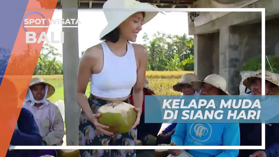 Menikmati Kesegaran Kelapa Muda di Ubud Bali