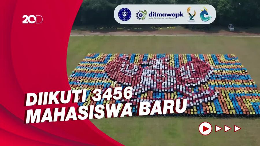 IPB Pecahkan Rekor Dunia Lewat The Most 3D Colour Nirmana Formation