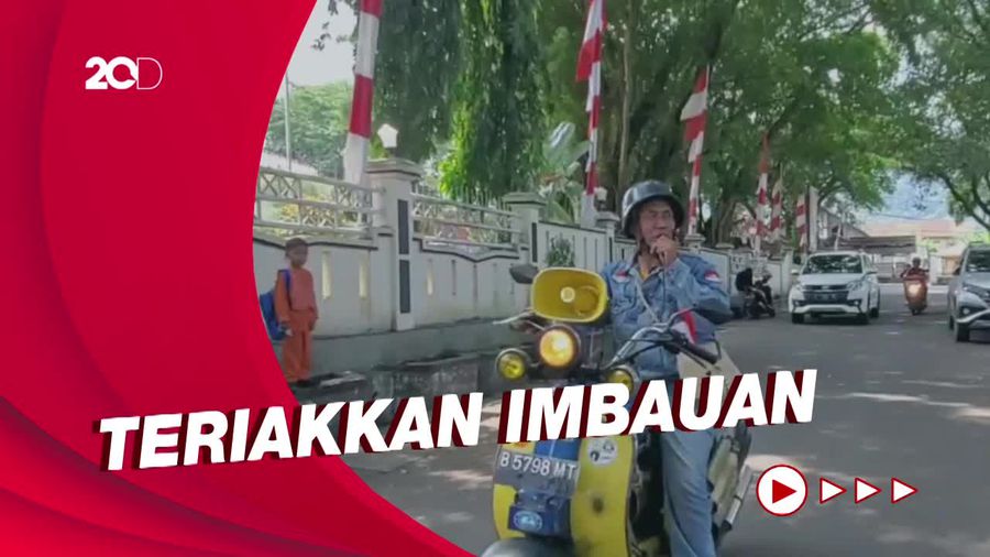 Aksi Skuteris Sukabumi Tebar Kebaikan Lewat Vespa Campursari